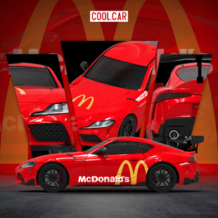 麥當勞 壹號站臺 豐田速霸A90 仿真合金汽車模型 CoolCar1
