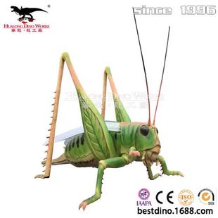 年圣誕節(jié)春節(jié)大型仿真電動(dòng)機(jī)械昆蟲(chóng)模型擺件美陳仿真蟋蟀