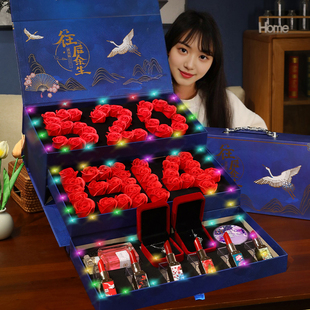 德芙巧克力禮盒七夕情人節送女朋友老婆女生閨蜜生日禮物創意禮品