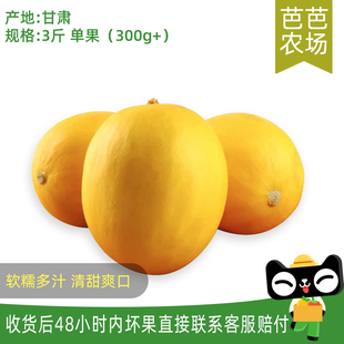 芭芭農場 民勤蜜瓜3斤裝 多倉發貨 單果300g