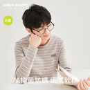 胖兒童棉毛衫 男大童純棉保暖內衣套裝 初中高中學生青少年秋衣秋褲