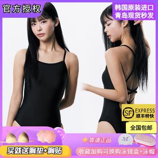 2024新品 韓國senti泳衣競速三角訓練比賽競技連體泳衣競技泳衣女