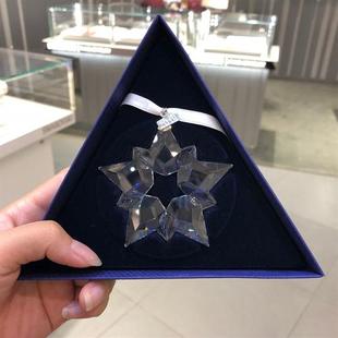 2019雪花汽車掛件奧地利水晶掛飾后視鏡吊墜車內飾品圣誕掛件白
