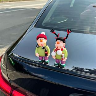 飾汽車裝 飾車飾外部裝 飾車外創意情侶擺設 飾擺件車子外觀裝 車輛裝