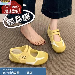 34碼 外穿配裙子勃肯女鞋 不累腳孕婦羅馬涼拖 女夏季 踩屎感包頭涼鞋