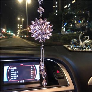 汽車掛件高檔水晶車掛 車內飾品彗星后視鏡掛件 保平安汽車掛飾品