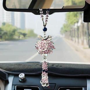 汽車掛件網紅女神同款 車飾車內飾品高檔后視鏡水晶掛飾吊墜可愛女