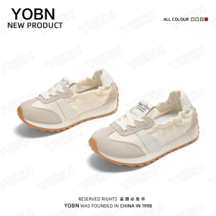 女潮2025春厚底增高學(xué)生跑步鞋 阿甘鞋 旗艦店ins韓版 YOBN優(yōu)步女鞋