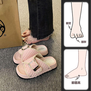 涼鞋 子夏季 女新款 孕婦鞋 外穿涼拖孕晚期水腫 女鞋 現貨適合腳胖寬