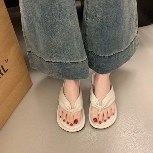 40一43簡約人字拖女夏外穿2025新款 女鞋 海邊度假防滑涼拖 大碼 推薦