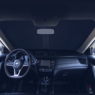 汽車遮陽擋雙圈鈦銀前r擋風(fēng)玻璃防曬隔熱遮陽板折疊太陽擋太陽傘