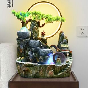 流水生財擺件庭院魚池假山噴泉循環流水風水輪公司辦公室客廳裝 飾