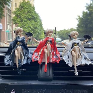 美女車載擺件高檔動漫手辦穹妹二次元 飾汽車空 緣之車內飾品機箱裝