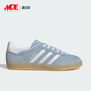 透氣輕便低幫板鞋 三葉草女士系帶經典 JQ7009 阿迪達斯正品 Adidas