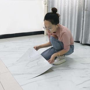 PVC地板貼紙塑膠自粘地板革加厚耐磨防水泥地商用地板磚貼ins網紅