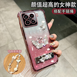 四角防摔掛繩 小咪15硅膠miui15全包時尚 適用于小米15手機殼24129PN74C新款 24l29pn74c電鍍xml5潮流小迷15個性