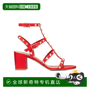 鉚釘高跟涼鞋 香港直郵Valentino UW2S0491VBP牛皮 99新未使用