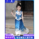 上衣女童半身裙女寶馬面裙套裝 新品 國風(fēng)無袖 古風(fēng)童裝 加工定制 夏季