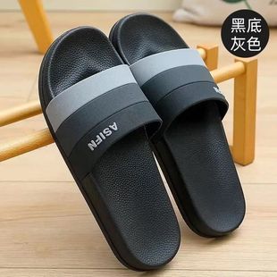 非印刷圖案 ins女情侶涼拖男士 拖鞋 學生外穿男式 家用防滑 夏季