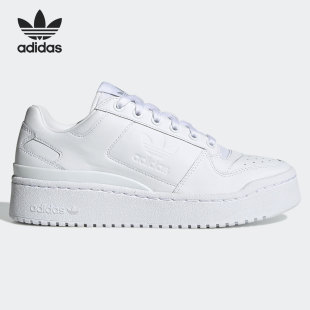 阿迪達斯正品 休閑板鞋 三葉草當季 男女厚底時尚 FY9042 新款 Adidas