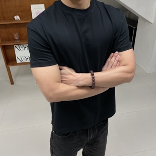 GTAL美式 純色T恤納維亞科技面料健身運動透氣速干彈力圓領短袖