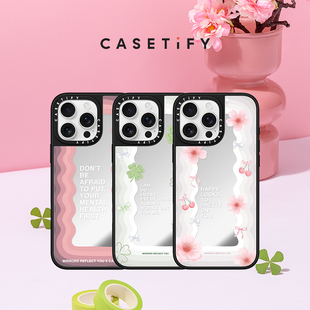 櫻花 適用于iPhone16ProMax 16Pro CASETiFY標語 華為Mate 初雪 iPhone15ProMax 70Pro手機殼 不要害怕