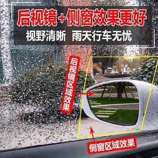 適用2021款 豐田皇冠陸放汽車后視鏡防雨貼膜全屏反光鏡防水霧車貼