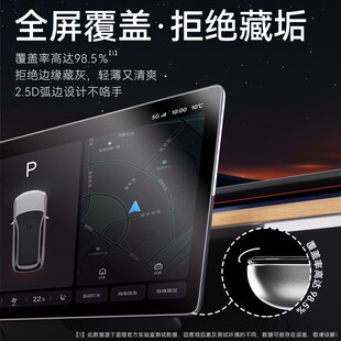 優選適用特斯拉Model3 Yx導航鋼化膜屏幕中控儀表貼膜配件煥新版