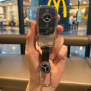 奔馳鑰匙套新A級C級E級A200LC260L車E300L殼GLC300 GLA女全包 GLE