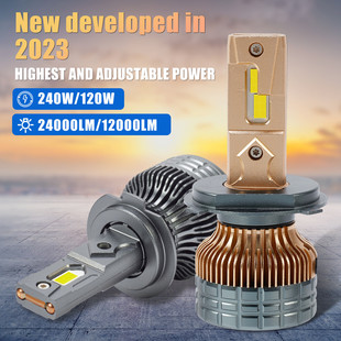 headlight led 新品 汽車大燈LED前照燈240W高功率工廠熱銷car