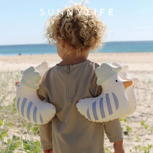 備 6歲小孩浮力臂圈游泳裝 Sunnylife手臂圈兒童游泳圈寶寶浮袖