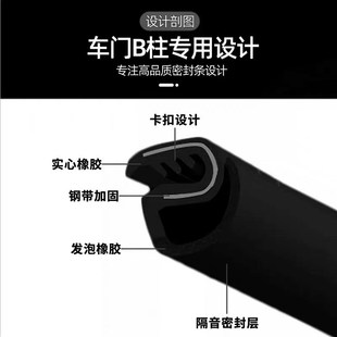 適用于海馬M5 車門B柱減震密封條中控臺防塵隔音條