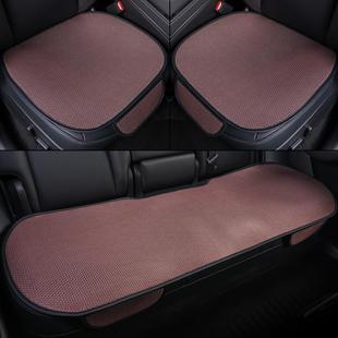 汽車四季 冰絲透氣座墊單片后排三件套坐墊涼席座椅墊 坐墊夏季