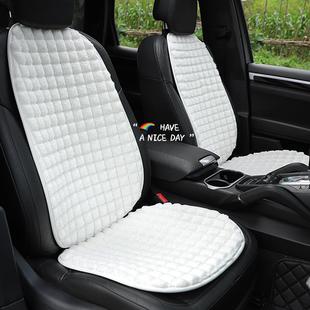 保暖 格子汽車坐墊高級感毛絨車載座椅單片坐墊秋冬季 新款 直銷經典