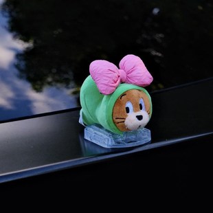 汽車尾部掛件玩偶裝 后備箱湯姆杰瑞公仔奶酪掛件禮物 飾品車尾掛式