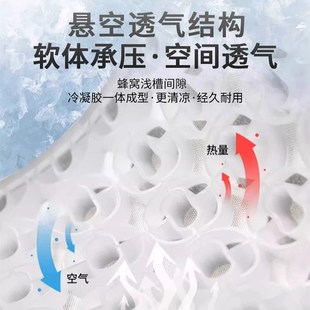 汽車坐墊夏季 通用辦公室座椅冰N墊車載通風(fēng)透氣屁墊 凝膠涼墊四季