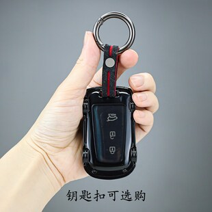 豐田 適用全新勝達(dá)汽車鑰匙保護(hù)套包扣殼北京ix45改裝 掛繩模型