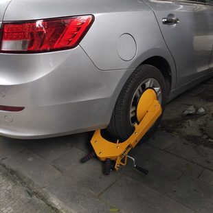汽車鎖車器小車轎車吸盤車輪鎖加厚防撬汽車鎖輪胎鎖大車防盜車鎖