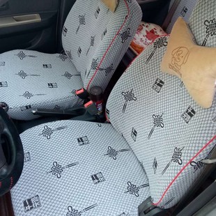大眾老普桑桑塔納一汽夏利A 通用亞麻汽車座套 N3N5N7老新捷達四季
