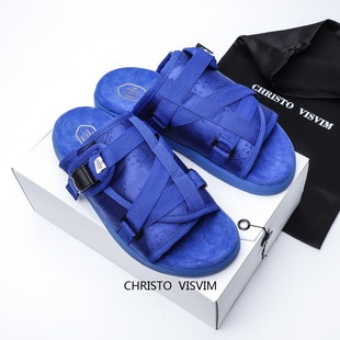 男女款 莆田CHRISTO 休閑戶外沙灘鞋 男士 潮牌外穿涼拖 VISVIM拖鞋