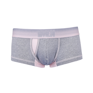 平角褲 YESCODE韓國(guó)正品 男青年中腰棉質(zhì)柔軟舒適透氣簡(jiǎn)約四角內(nèi)褲