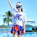 泡溫泉三件套大碼 爆款 胖mm顯瘦游泳衣 保守分體2025新款 泳衣女款