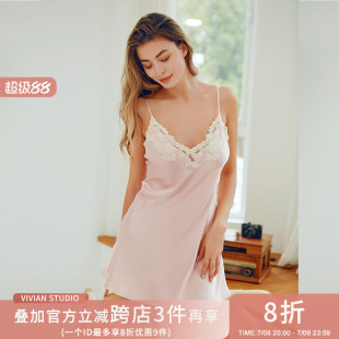 2024性感外穿內(nèi)搭LP吊帶裙手工刺繡白色蕾絲花邊睡衣家居服睡衣女