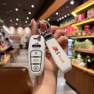 A6L A8L A3L A7專用Q4汽車鑰匙包殼扣女 適用奧迪鑰匙套新款