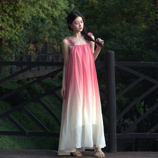 現貨新娘晨袍結婚女中式 睡袍微胖紅色小眾婚紗旗 睡衣吊帶可愛大碼