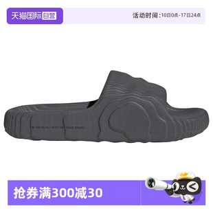 三葉草黑武士厚底涼鞋 阿迪達斯男女拖鞋 Adidas HP6522 自營