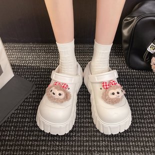 外穿厚底增高防滑輕便兩穿涼拖鞋 女夏季 可愛雪莉玫洞洞鞋 2025新款