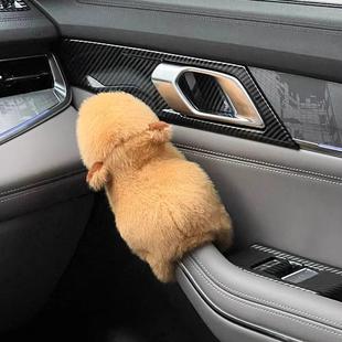 卡皮巴拉車載汽車內裝 懷擋擺件水豚毛絨玩偶車搭子中控臺公仔