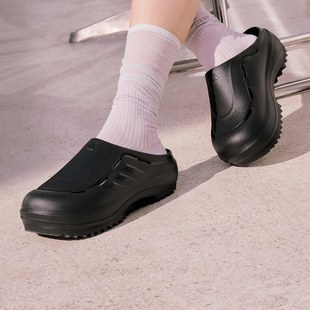 波波涼鞋 Adidas 穩定透氣舒適厚底穆勒鞋 新款 JR6761 阿迪達斯夏季