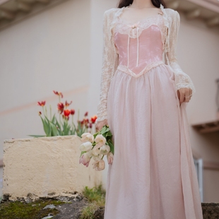 小慧姑娘xxs碼 仙女重工立體提花收腰大擺連衣裙中長裙 小個子法式